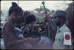 Angela Bishop, Phyllis Coard and a member of the National Liberation Army