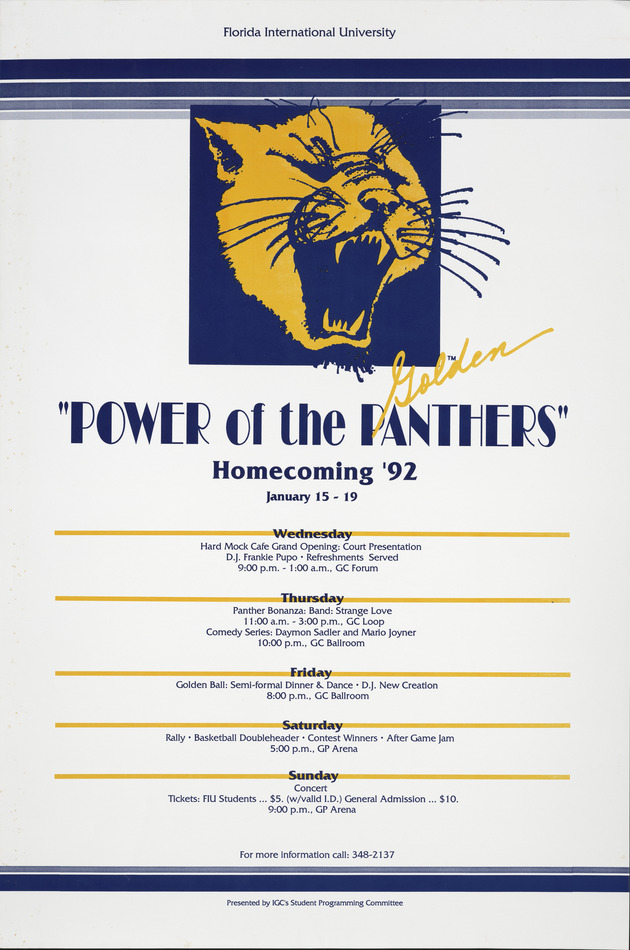 Homecoming Power of the Golden Panthers 1992
