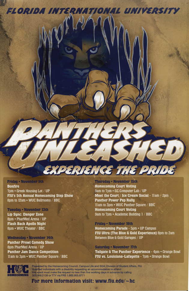 Homecoming Panthers Unleashed 2007