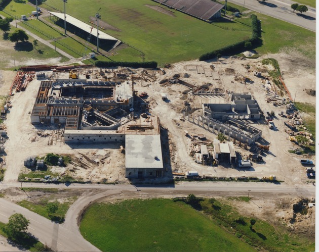 Wertheim Performing Arts Center Construction Aerial