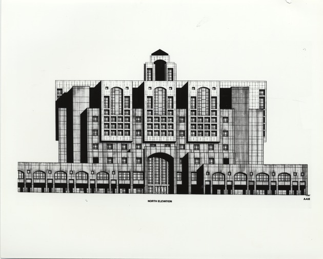 Green Library North Elevation Architectural Rendering