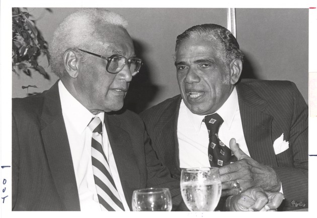 Val T. McComie and Juan Zapata Olivella (L-R), Conference on Negritude, Ethnicity and Afro Cultures in the Americas - Recto