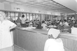 Students in the cafeteria, University House, Florida International University