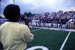 [2000/2002] Felicia Townsend singing the national anthem at an FIU football scrimmage game