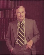 [1975] Portrait of Florida International University President Charles E. Perry by Allen Becker