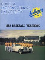 1982 Baseball Yearbook Florida International University Sunblazers