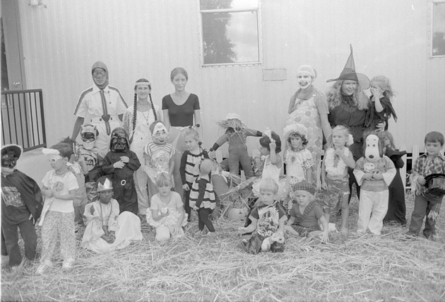 Child Care Center halloween group photo