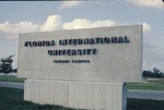 [1980/1985] Florida International University, Tamiami Campus sign