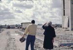 [1971-12] Donald McDowell and Carolyn Lawrence Pearce on the construction site of Tamiami Campus