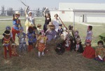 Child Care Center halloween costumes group shot