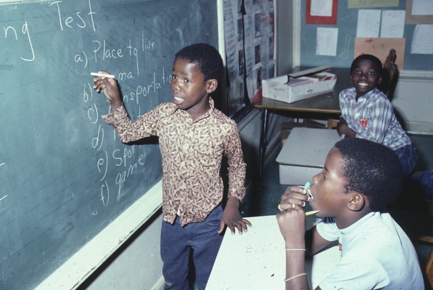 Students at Child Care Center