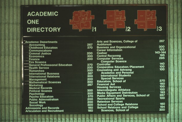 Academic Center I Directory Bay Vista Campus