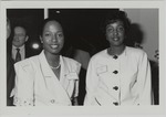 Kris-Lana Carter- Duval and Sandra Blue at the Black Faculty and Staff Reception 1991