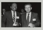 Eugene Pugh and Leonardo Rodriguez at the Black Faculty and Staff Reception 1991