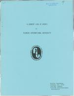 A Current Look at Sports at Florida International University 1974<br />( 20 volumes )