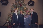 Rosalie Rosenberg, Archbishop Desmond Tutu, Leah Tutu, and FIU Provost Mark Rosenberg at the honorary degree celebration