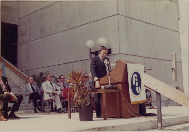 Dr. Charles E. Perry comments, Florida International University opening day ceremony