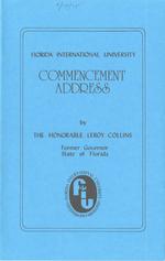 1975 Spring Florida International University Commencement Address by the Honorable Leroy Collins