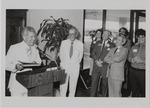 [1984-07-30] Gregory Wolfe pictured with Senator Jack Gordon at Florida International University
