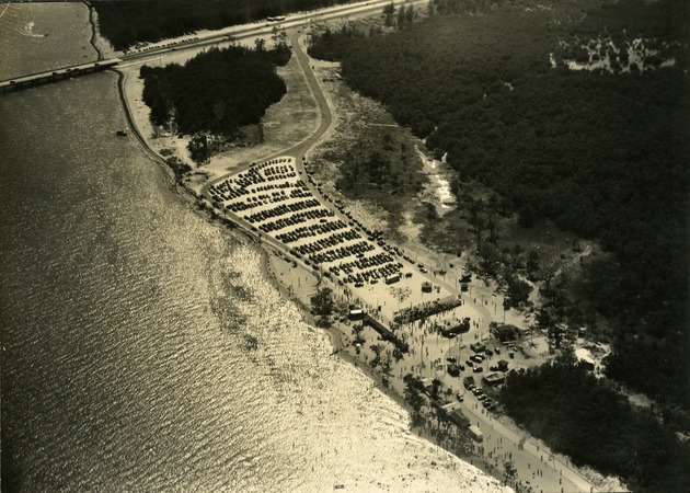 Aerial view of Virginia Key Beach Park - Recto