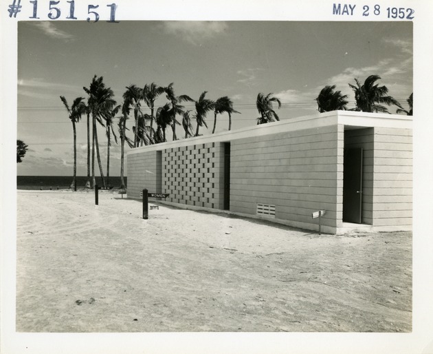 Virginia Key Beach Bath House circa 1952 - Recto