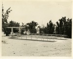 Two long picnic benches