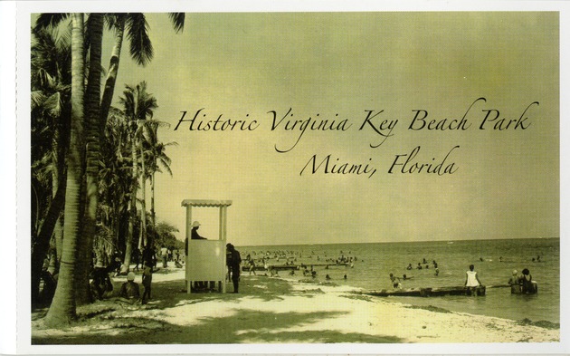 Beachgoers postcard - 