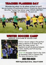 Soccer camp flyer