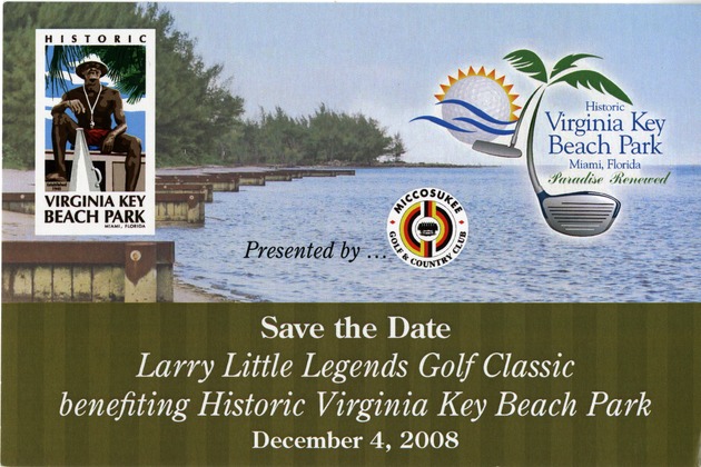 Save-the-Date Larry Little Golf Tournament - Recto