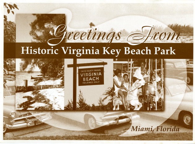 Greetings from Virginia Key Beach - Recto