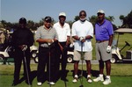 [2007-12-12] Five golfers pose on golf course