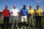 [2007-12-12] Five men pose on golf course