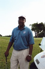 Nat Moore on golf course