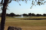 Golf course and fountain