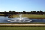 Golf course fountain
