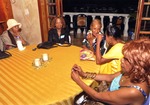 People gathered around table