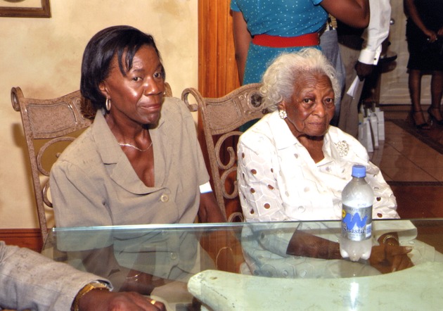 Two women sitting at table