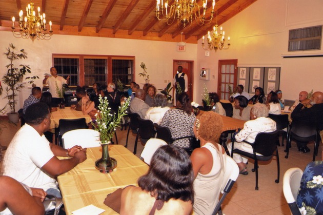 Guests seated at tables