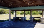 Interior view of old picnic shelter