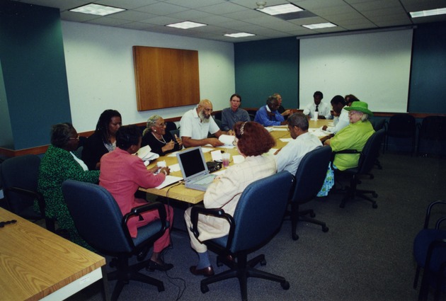 View of members of Trust in meeting