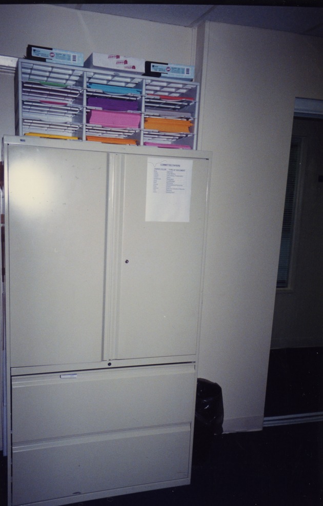 Metal storage cabinet