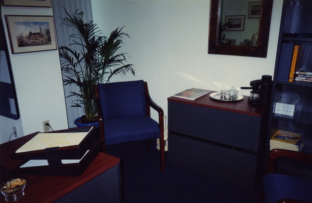 View of office with desk