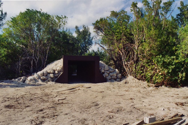 Wide view of miniature train tunnel