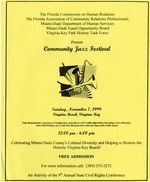 Community Jazz Festival flyer