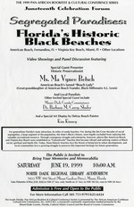 Florida's Historic Black Beaches event flyer