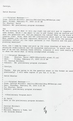 E-mail about Virginia Key Preliminary Program Statement