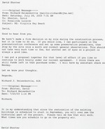E-mail between R. Heisenbottle and D. Shorter