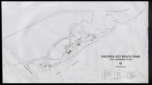 1953 Historic Plan for Virginia Key Beach Park