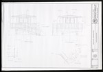 Blueprint for the South and East Elevation Part of the Virginia Key Lifeguard Stand