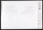 Blueprint for the North and West Elevation Part of the Virginia Key Lifeguard Stand